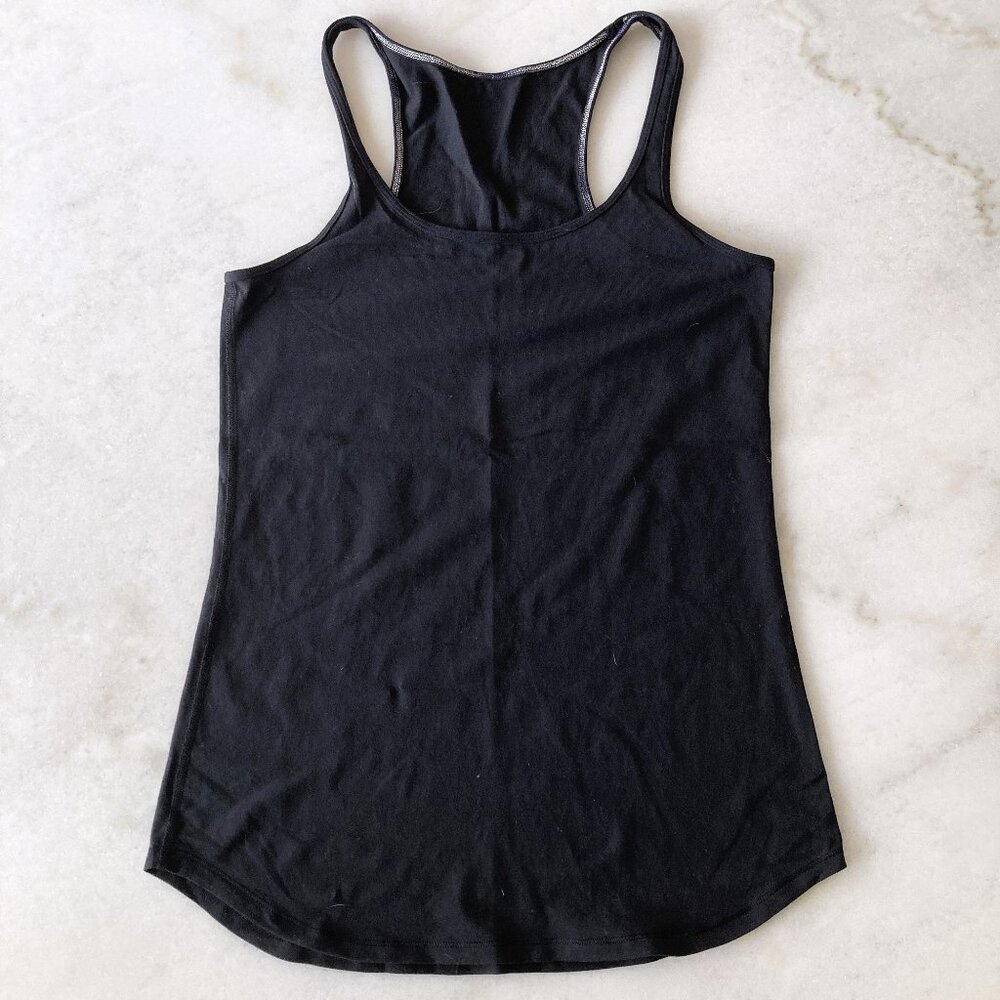 Like new! Lululemon black racerback tank